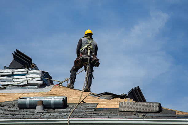 Professional Metal Roofing technician working in Santa Fe, TN